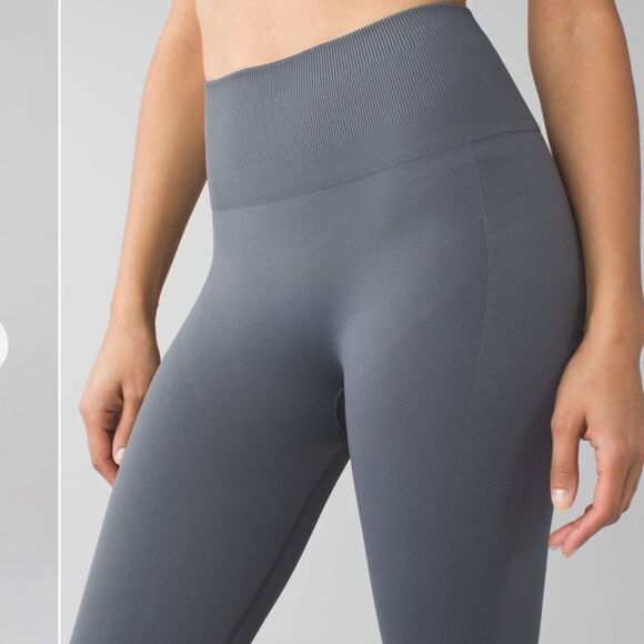 Lululemon Zoned In tight tights leggings dull brown grey 8 - Picture 1 of 7